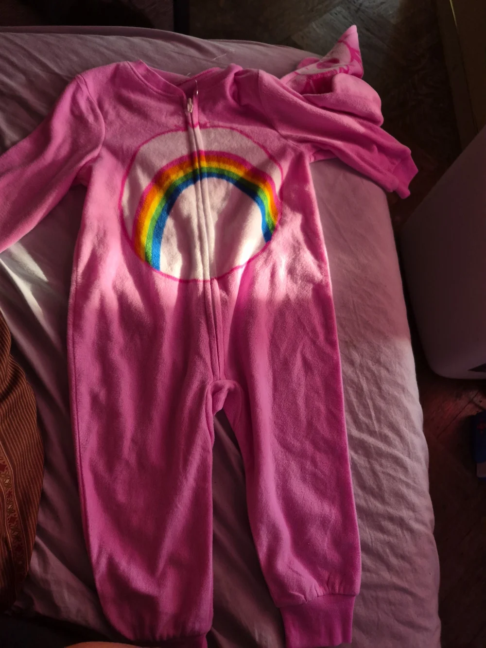 Carebears One-Piece Bodysuit with Bear Hood